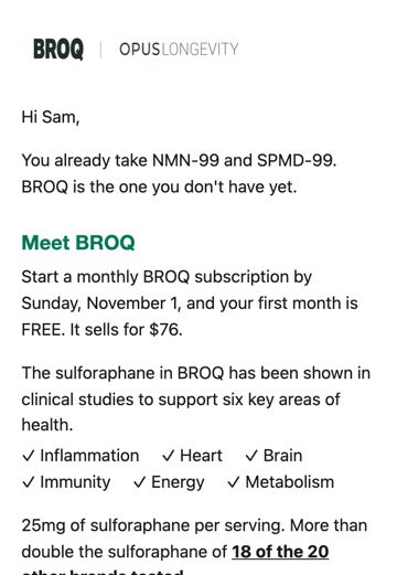 Phone preview of BROQ